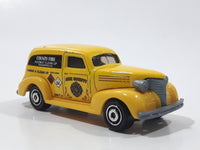 2017 Matchbox Hazardous Materials Team 1939 Chevy Sedan Delivery Van Yellow Die Cast Toy Car Vehicle