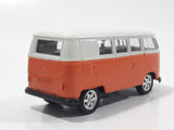 Welly No. 58166 1963 Volkswagen T1 Bus Orange and White 1/64 Scale Die Cast Toy Car Vehicle