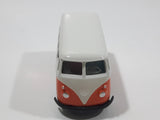 Welly No. 58166 1963 Volkswagen T1 Bus Orange and White 1/64 Scale Die Cast Toy Car Vehicle