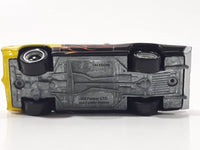 2003 Johnny Lightning 1969 Pontiac GTO Yellow and Black Die Cast Toy Car Vehicle with Opening Hood - Busted Spoiler
