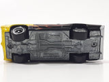 2003 Johnny Lightning 1969 Pontiac GTO Yellow and Black Die Cast Toy Car Vehicle with Opening Hood - Busted Spoiler