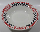 1997 Gibson Coca-Cola 8" Diameter Checkered Ceramic Bowl Dish