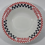 1997 Gibson Coca-Cola 8" Diameter Checkered Ceramic Bowl Dish