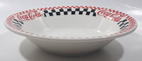 1997 Gibson Coca-Cola 8" Diameter Checkered Ceramic Bowl Dish