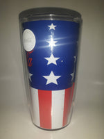 Tervis Coca Cola Stars and Stripes American United States of America Flag Themed 6" Tall 16 oz Plastic Cup