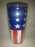 Tervis Coca Cola Stars and Stripes American United States of America Flag Themed 6" Tall 16 oz Plastic Cup