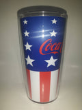 Tervis Coca Cola Stars and Stripes American United States of America Flag Themed 6" Tall 16 oz Plastic Cup