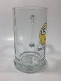 Green Bay Packers NFL Football Team 5 1/2" Tall Clear Glass Beer Mug Cup