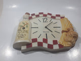 Rare Vintage Westclox Extra Virgin Olive Oil 3D Plastic Battery Operated Kitchen Wall Clock 9 1/4" x 11"