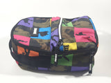 2019 Epic Games Fortnite Dancing Emote Silhouettes Colorful Small Lunch Tote Back Pack Shaped Carry Bag
