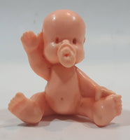 Vintage Sitting Baby with Soother 1 5/8" Tall Plastic Toy Figure