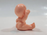 Vintage Sitting Baby with Soother 1 5/8" Tall Plastic Toy Figure