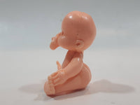 Vintage Sitting Baby with Soother 1 5/8" Tall Plastic Toy Figure