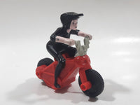 2015 McDonald's Hotel Transylvania 2 Mavis Red Motorcycle 3 1/4" Long Plastic Toy Vehicle