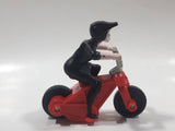 2015 McDonald's Hotel Transylvania 2 Mavis Red Motorcycle 3 1/4" Long Plastic Toy Vehicle