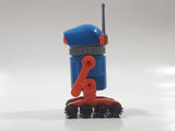 1990 Geobra Playmobil #3318 Moon Walker Space Robot Figure Blue and Orange 3" Tall Toy Figure