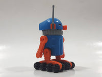 1990 Geobra Playmobil #3318 Moon Walker Space Robot Figure Blue and Orange 3" Tall Toy Figure