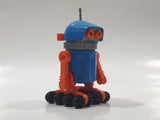 1990 Geobra Playmobil #3318 Moon Walker Space Robot Figure Blue and Orange 3" Tall Toy Figure