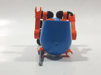 1990 Geobra Playmobil #3318 Moon Walker Space Robot Figure Blue and Orange 3" Tall Toy Figure