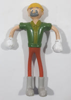 2002 McDonald's Miramax Pinocchio Gepetto Bendable 5 1/4" Tall Toy Figure