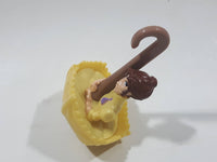 2000 McDonald's Burroughs & Disney Tarzan Jane Yellow Umbrella 2 3/8" Tall Plastic Toy Figure