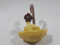 2000 McDonald's Burroughs & Disney Tarzan Jane Yellow Umbrella 2 3/8" Tall Plastic Toy Figure