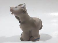 2001 Little People Farm Animals Grey Cow 2 3/4" Tall Toy Figure