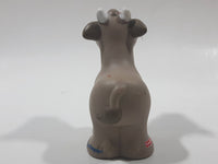 2001 Little People Farm Animals Grey Cow 2 3/4" Tall Toy Figure