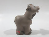 2001 Little People Farm Animals Grey Cow 2 3/4" Tall Toy Figure