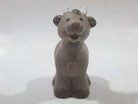 2001 Little People Farm Animals Grey Cow 2 3/4" Tall Toy Figure