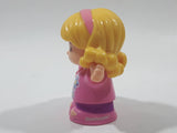 2016 Little People Travel Together Airplane Girl in Pink With Luggage 2 1/2" Tall Toy Figure