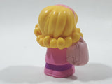 2016 Little People Travel Together Airplane Girl in Pink With Luggage 2 1/2" Tall Toy Figure