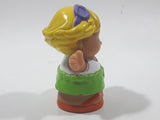 1998 Little People Blonde Boy Eddie with Purple Sunglasses on Head 2 3/8" Tall Toy Figure