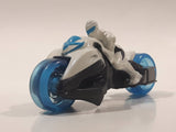 1999 McDonald's Max Steel White Street Bike Motorcycle Turbofied Cycle 4" Length Toy Vehicle