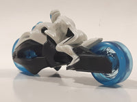 1999 McDonald's Max Steel White Street Bike Motorcycle Turbofied Cycle 4" Length Toy Vehicle