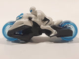 1999 McDonald's Max Steel White Street Bike Motorcycle Turbofied Cycle 4" Length Toy Vehicle