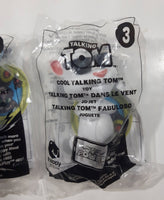 2010 - 2016 McDonald's Outfit7 Limited Talking Tom 3 5/8" Tall Toy Figure Lot of 3 New in Package