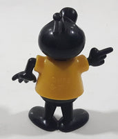 Ferrero Kinder Surprise MPG S-27 Black Character in Yellow Shirt 1 3/4" Tall Toy Figure