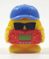 Ferrero Kinder Surprise EN598 Emoji in Blue Hat Holding Red Music Player 1 1/2" Tall Toy Figure