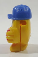 Ferrero Kinder Surprise EN598 Emoji in Blue Hat Holding Red Music Player 1 1/2" Tall Toy Figure