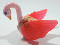 1996 Kenner Littlest Pet Shop Pink Swan Bird 2 1/2" Long Toy Figure