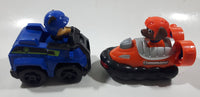 SML Spin Master Paw Patrol Rescue Racers Chase in Blue Police Car and Zuma in Orange Hovercraft Boat Plastic Toy Car Vehicles Set of 2