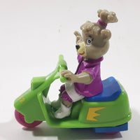 1991 McDonald's Hanna Barbera Yogi Bear Rev-up Action Cindy Bear Cartoon Character on Scooter  Toy