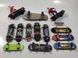 Mixed Lot of 14 Fingerboard Miniature Skateboards 2" to 5" Tech Deck and Others