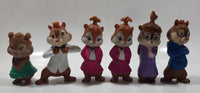 2009 McDonald's Fox Bagdasarian Alvin and The Chipmunks The Squeakquel 3" to 4" Tall Toy Figures Lot of 6