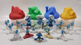 2017 McDonald's Smurfs The Lost Village Movie Film Set of 4 Houses with 14 Smurf Friends and 4 Other Toy Figures Mixed Lot