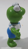 Vintage HA! The Muppets 1986 Baby Kermit The Frog Skateboarding Figurine McDonald's Happy Meal Toy