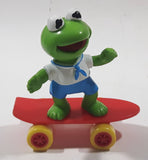 1986 Muppet Babies Kermit The Frog on a Red Skateboard Plastic Toy McDonald's Happy Meal