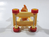 1986 HA! The Muppets Baby Fozzie Bear Character on Rocking Horse PVC Toy Figure