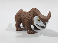 2012 Mattel Dreamworks Croods Bearowl Brown 3" Long Toy Figure